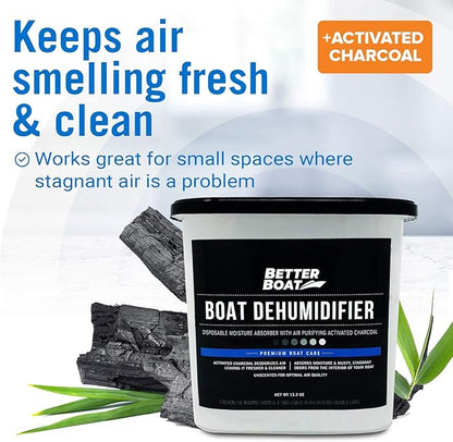 Moisture Absorber 2 Pack with Activated Charcoal Dehumidifier Bucket, Unscented - Image 7