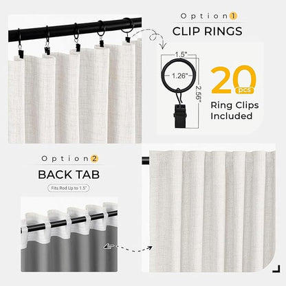 INOVADAY Thermal Sliding Door Curtains 100% Blackout Curtains - Image 4