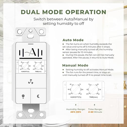 Akicon Humidity Sensor Switch - Image 3