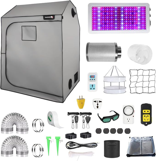 48"x48"x83" Grow Tent Kit, Indoor Grow Tent Complete System High Reflective by iMeshbean