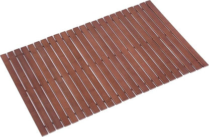 Bamboo Bath Mat Bathroom Rugs Floor Wood Shower Bathtub Waterproof Non Slip by Fovlaurs