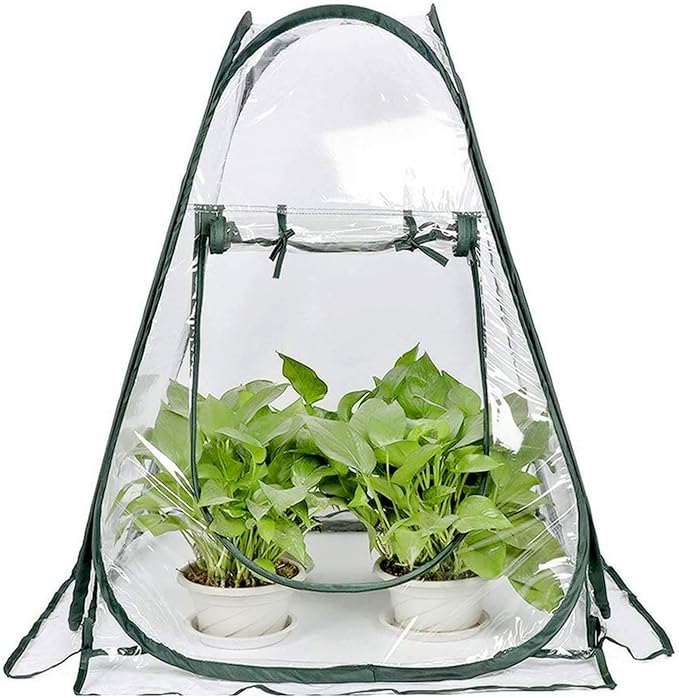 porayhut Pop Up Greenhouse Cover Flower House Mini Gardening Plant Flower by porayhut