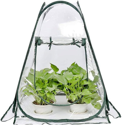 porayhut Pop Up Greenhouse Cover Flower House Mini Gardening Plant Flower by porayhut