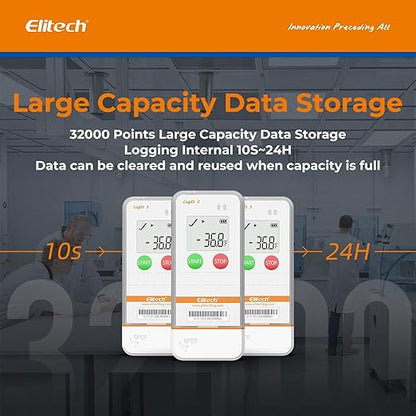 Elitech USB Digital Temperature Data Logger Reusable Recorder - Image 6
