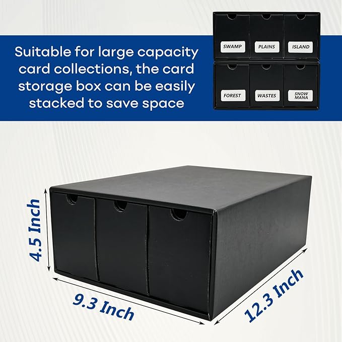 Trading Card Storage Box, Collector Cardboard Card Box - Image 5