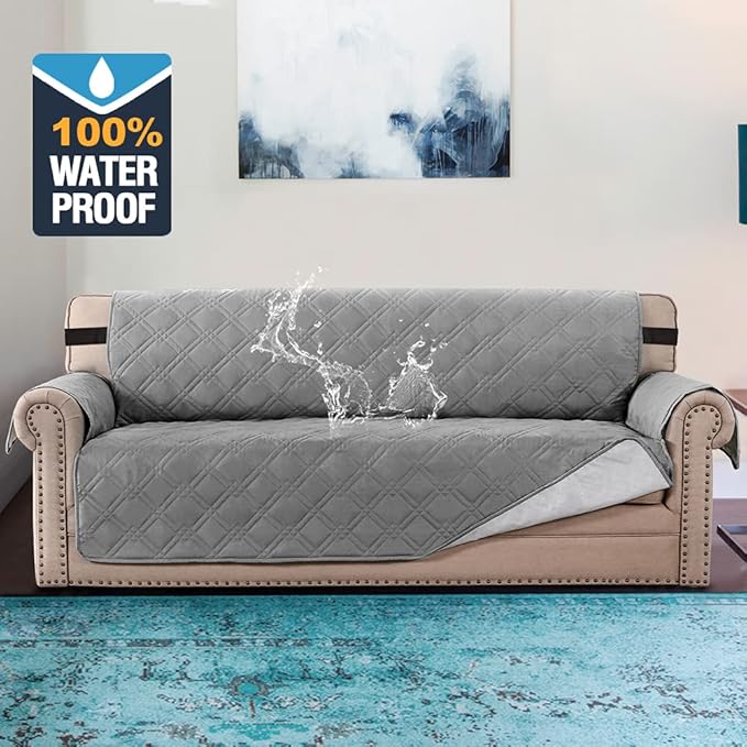 H.VERSAILTEX 100% Waterproof Sofa Slipcover Washable Sofa Cover Non-Slip Couch - Image 2