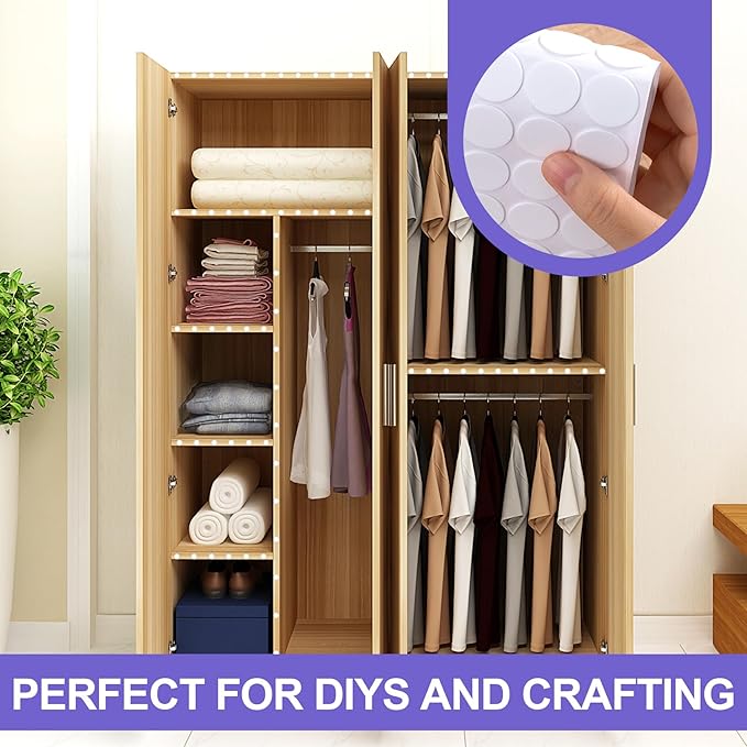 200 Pcs Small Felt Furniture Pads, Self-Adhesive EVA Foam Dot Circles, Round - Image 6