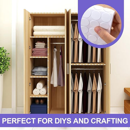 240 Pcs Small Felt Furniture Pads, Self-Adhesive EVA Foam Dot Circles, Round - Image 6