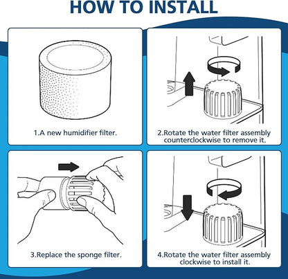 16-Pack Top Fill Humidifier Replacement Filters - Image 6