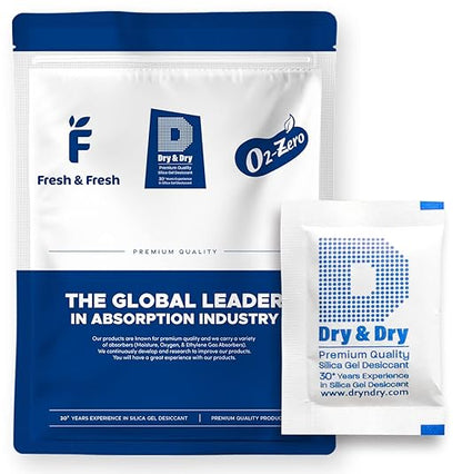 Dry & Dry 5 Gram Silica Gel Packets Silica Gel Desiccants, Silica Gel Packs by DryDry