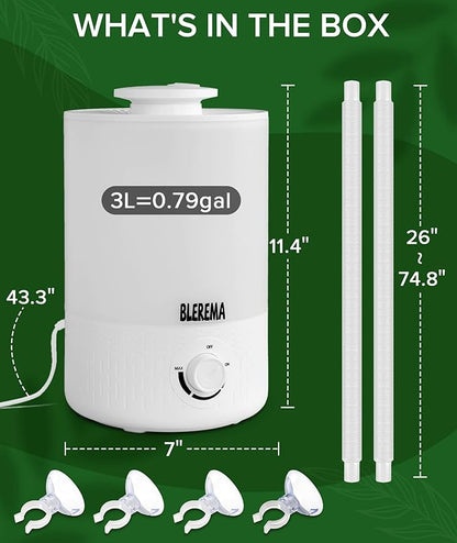 3L No Leak Plant Humidifiers for Grow Tent Greenhouse and Grow Room, Auto Shut - Image 7