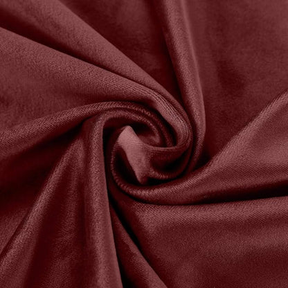 ChadMade Blackout Lined Premium Velvet Curtain Burgundy 72Wx102L Inch, Eyelet - Image 6