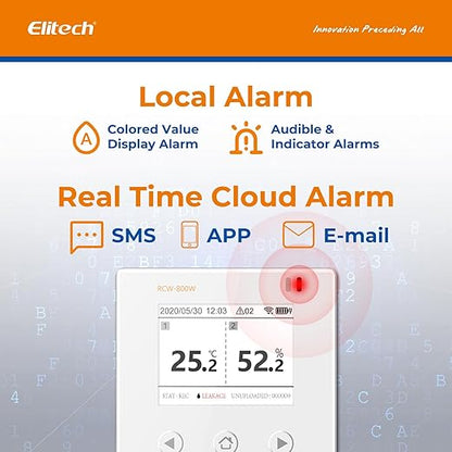 Elitech WiFi Temperature and Humidity Data Logger, 2.4GHz/5GHz Real-time Monitor - Image 4