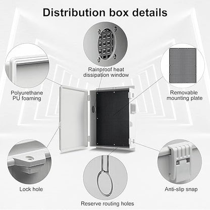 Outdoor Electrical Junction Box, ABS Water Resistant Enclosure - Image 4