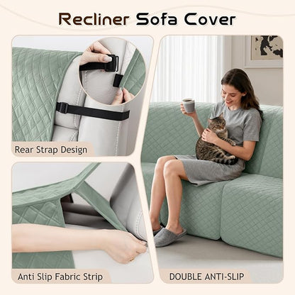 Arfntevss Waterproof Recliner Sectional Couch Covers - Image 4