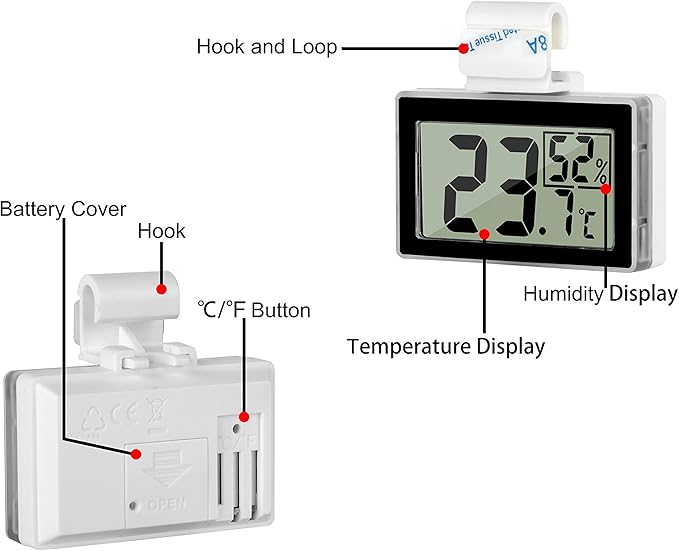 Digital Reptile Thermometer Hygrometer - Image 5