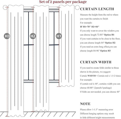 Grey Black Out Curtains 92 Inch Long - Image 4