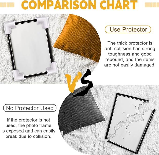 24 Pcs Foam Corner Protectors for Shipping, L-Shaped Edge Guards for TV Moving - Image 5