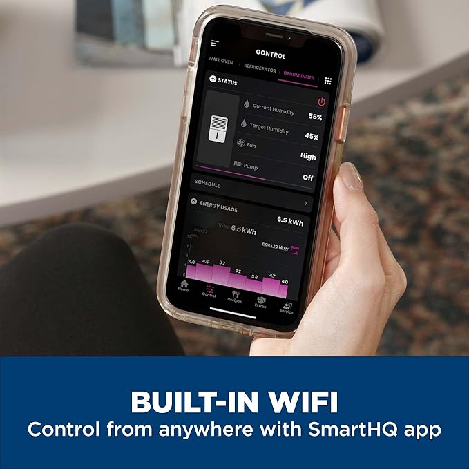 GE Smart Energy Star Portable Dehumidifier w/WiFi - Image 5