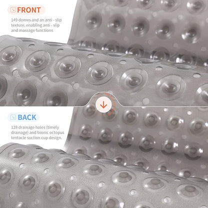 Anti-Slip Bathtub Shower mat, 27.5×14.5（Approximately 70×37cm） inch Soft - Image 2