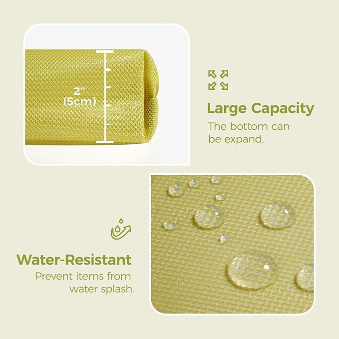 pack all Water-resistant Material Zipper Pouch, Mesh Zipper Bag - Image 4