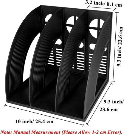 SAYEEC 2Pcs Magazine Holder Plastic File Sorter Binder Holder - Image 2