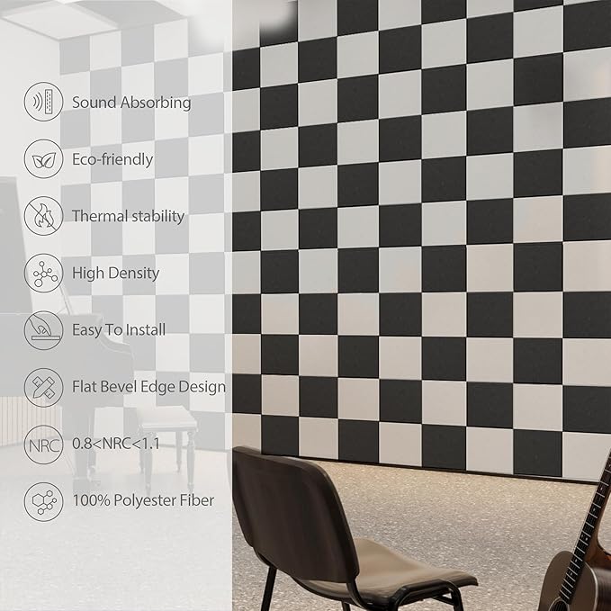 12 Pack Acoustic Panels Self Adhesive Sound Proof Foam, High Density Sound - Image 5