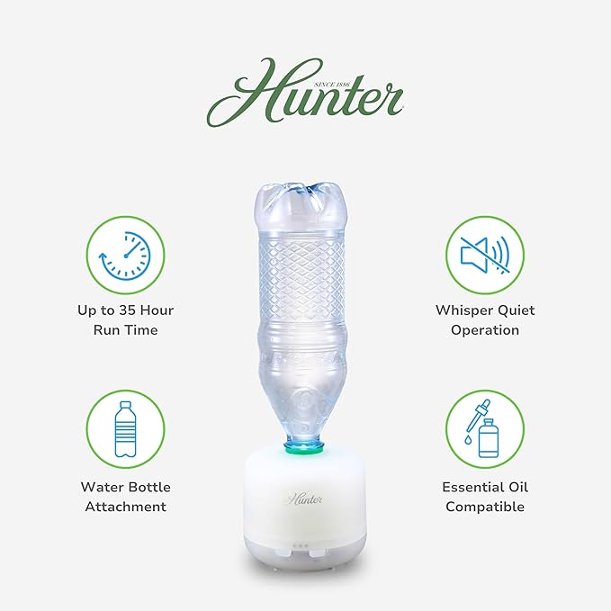 Hunter XJ-520 Aromatic LED Personal Ultrasonic Humidifier - Image 3