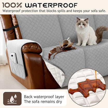 Arfntevss Waterproof Recliner Sectional Couch Covers - Image 2