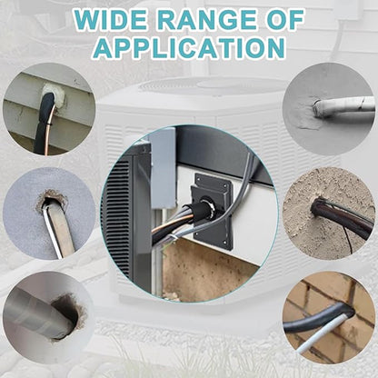 HVAC Wall Penetration and Duct Kit Cover, Split Air Conditioning Duct Kit Wall - Image 6