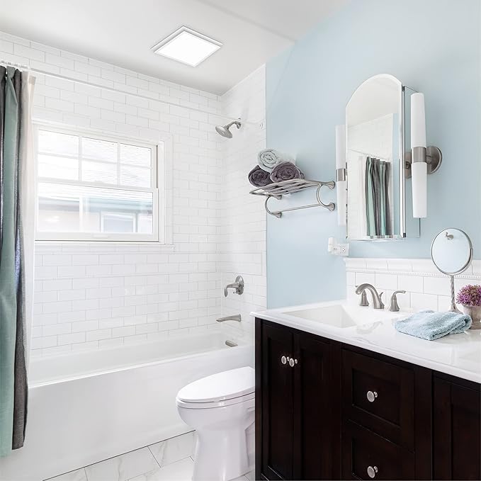 Homewerks 7141-50-G4 Bathroom Fan Integrated LED Light Ceiling Mount Exhaust - Image 8