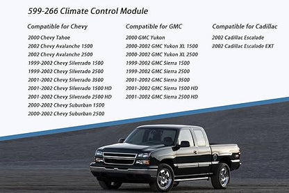 599-266 Front HVAC Climate Control Module Panel is Compatible - Image 2