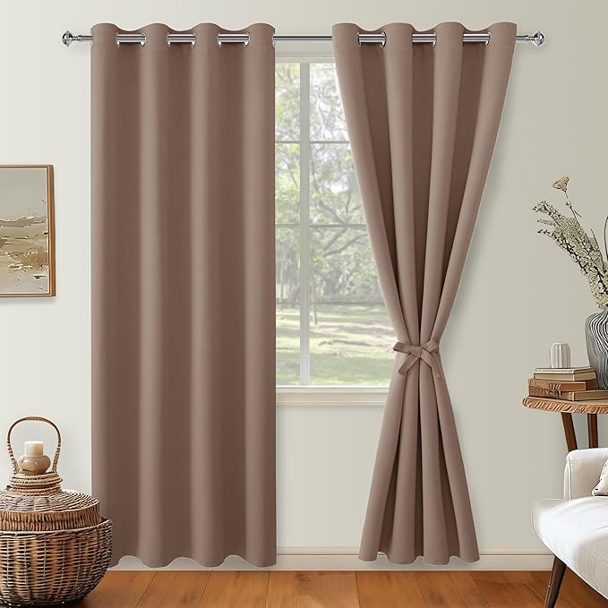 Hiasan Blackout Curtains for Bedroom, 52 x 96 Inches Long - Image 2