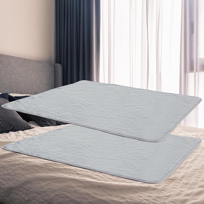 2 Pcs Couples Waterproof Mat Lover Reusable Stainproof Blanket Quiet Easy Use by Fanfanwin