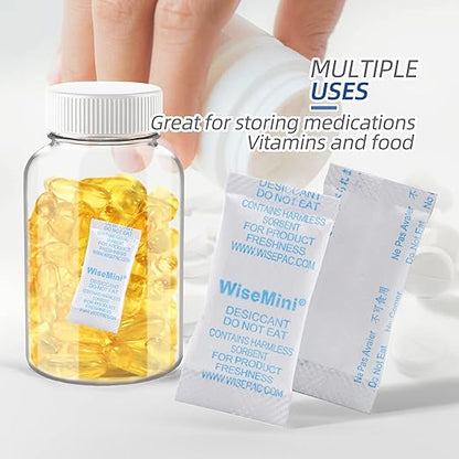 1 Gram 100 Packs Silica Gel Packets, Silica Packets, Food Grade Dessicant - Image 2