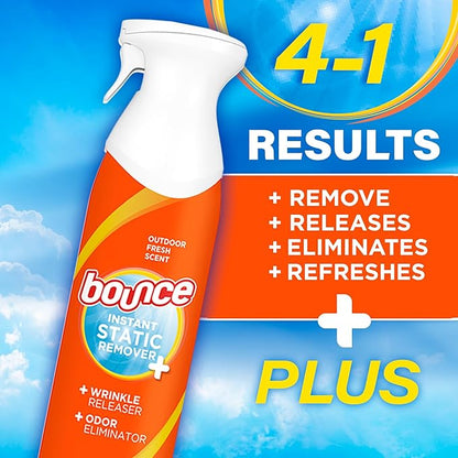 Bounce Rapid Touch-Up 3 in 1 Wrinkle Releaser Clothing Spray, Fabric Refresher - Image 5
