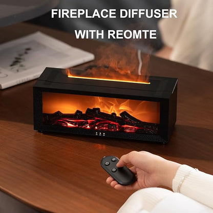 Fireplace Aroma Essential Oil Diffuser, 150ml Ultrasonic Humidifier, Scent - Image 5