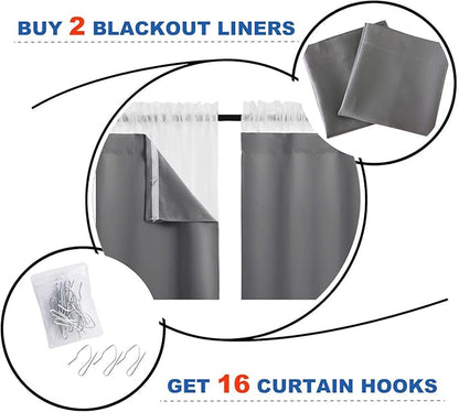 NICETOWN Multifunction Blackout Curtain Liners - Image 2