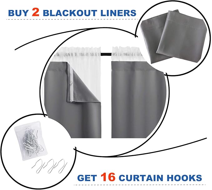 NICETOWN Blackout Curtain Panels - Image 2