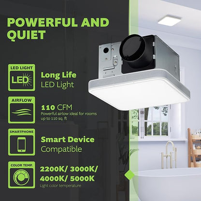 Homewerks 7148-01-AX Smart Bathroom Fan - Image 6