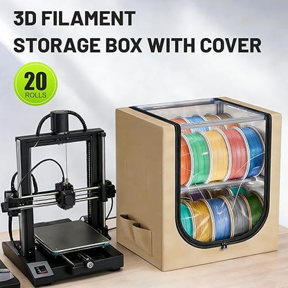 3D Filament Dry Storage Box, 2-Tier Metal Rack - Image 3