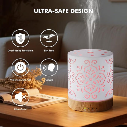Essential Oil Diffuser for Home - 300ML Metal Aromatherapy Diffuser - Image 6