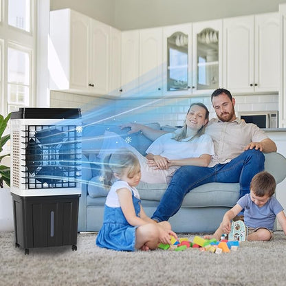 TABU 2953CFM Evaporative Air Cooler, 3-in-1 Portable Swamp Cooler - Image 2