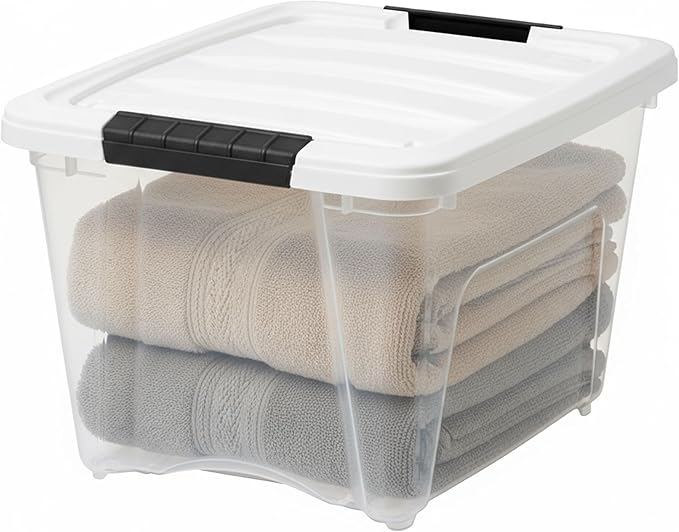 IRIS USA 19 Qt Stackable Plastic Storage Bins - Image 4