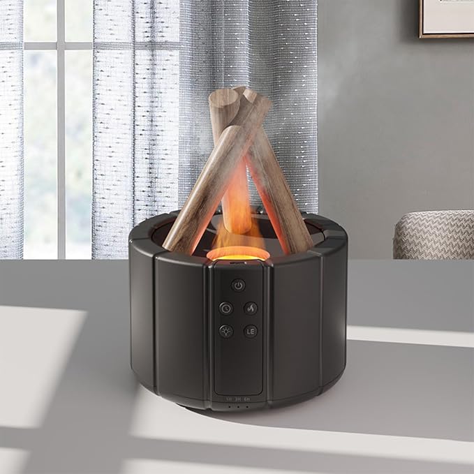 Campfire Flame Fire Diffuser, Bonfire Aromatherapy Essential Oil Diffuser by Yaledi