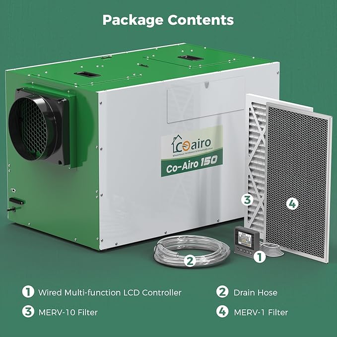 Whole House Dehumidifier with Controller, 280 Pint with Fresh Air Function - Image 8