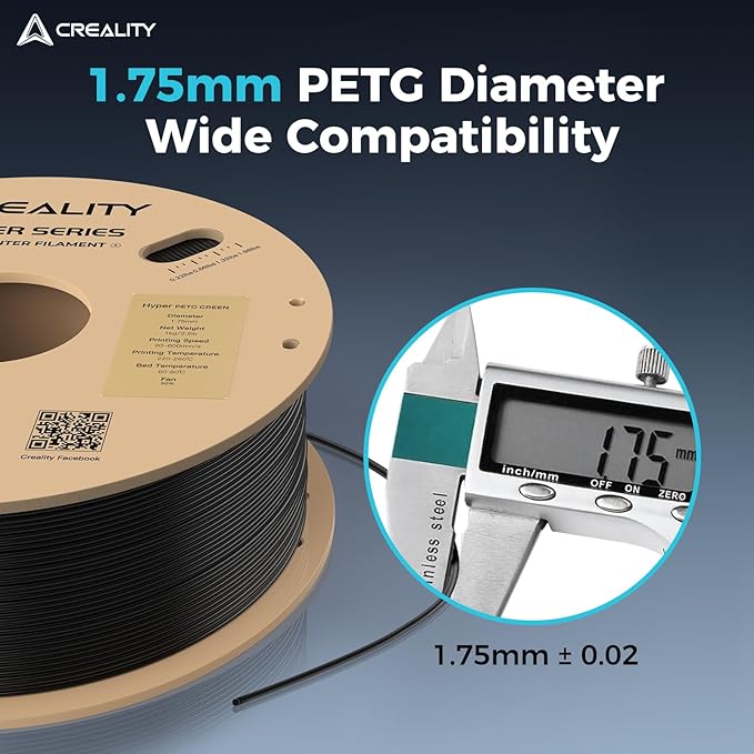 Creality PETG Filament, Hyper 1.75 mm 1 kg PETG: High-Speed 3D Printer Filament - Image 6