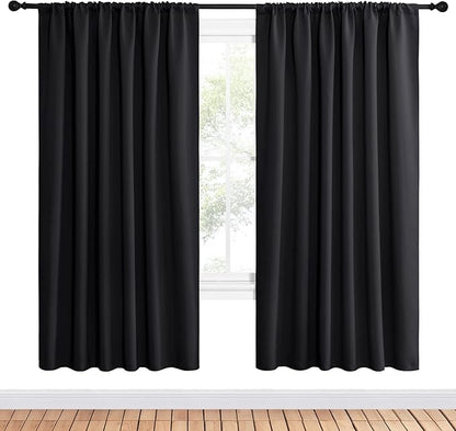 NICETOWN Black Blackout Curtain Blinds - Image 2
