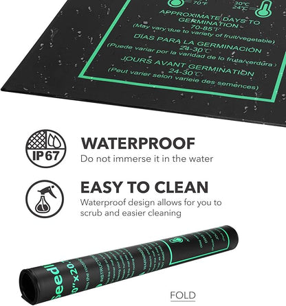 BN-LINK Seedling Heat Mat Warm Hydroponic Heating Pad Waterproof 20" x 20.75" - Image 2