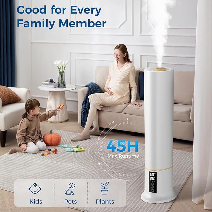 Humidifier Large Room, 2.4Gal Cool Mist Humidifiers - Image 3